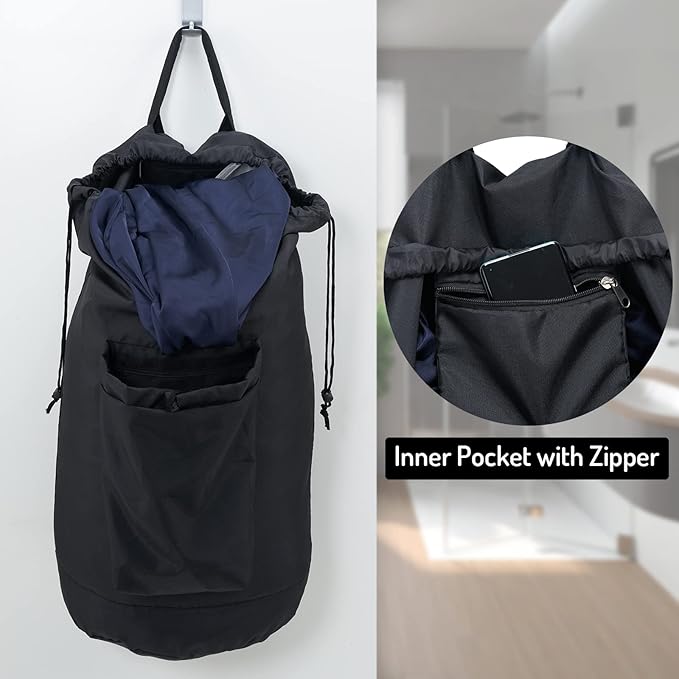Laundry Backpack Bag, Dirty Clothes Travel Laundry Bag