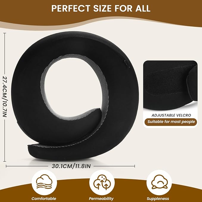 Neck Pillow, Travel Pillow uses Memory Foam to Support Neck Comfort, Ideal