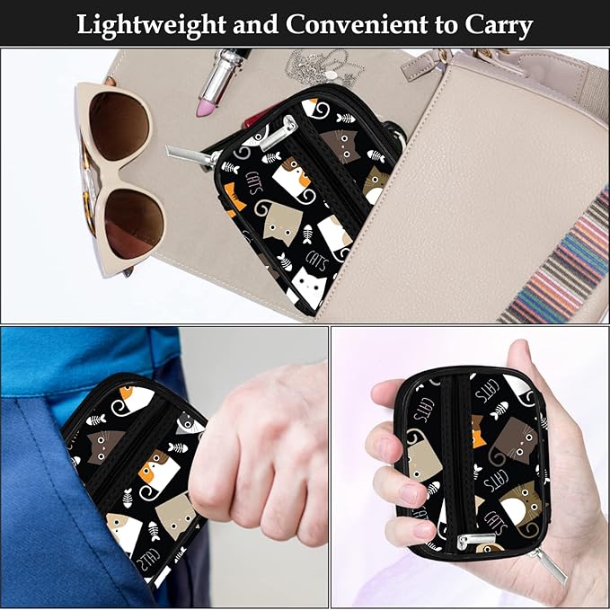 Serfeymi Weekly Travel Pill Organizer Pill Case