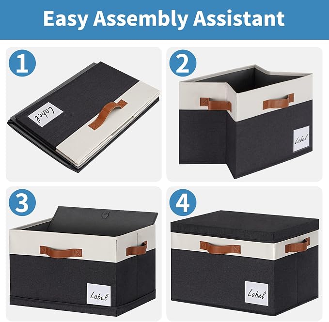 GhvyenntteS Large Storage Bins