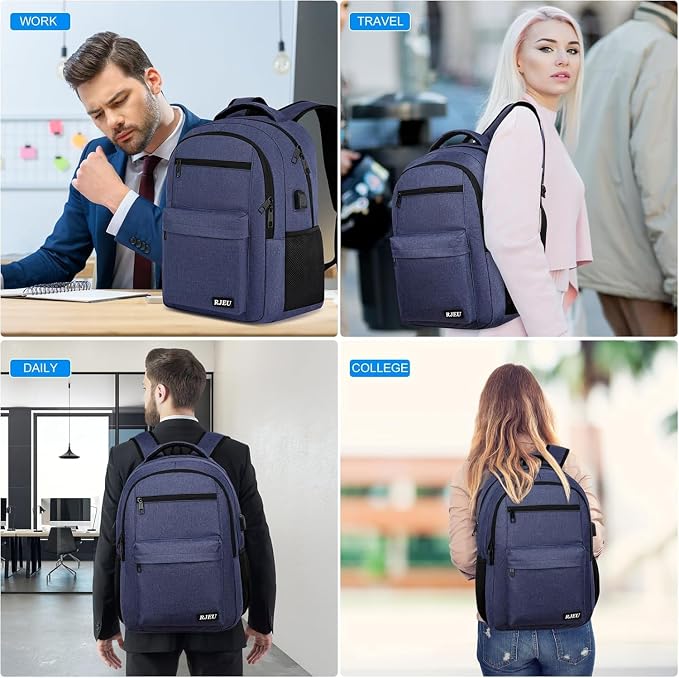 School Backpack for Teen Boys, 17.3 Inch Laptop, USB Charging Port, Anti-Theft
