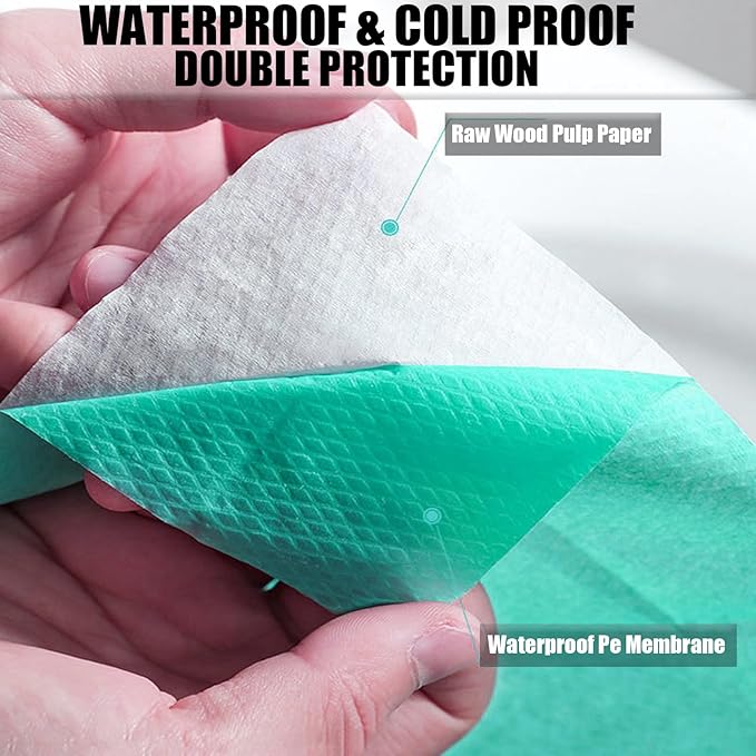 50 Pack Toilet Seat Covers Disposable 16x24 Inch XL Portable Toilet Liners
