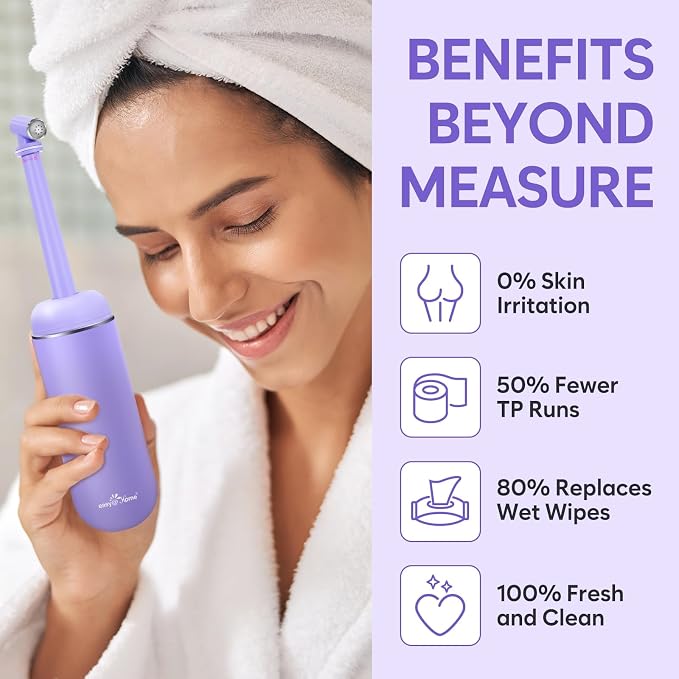 Easy@Home Portable Peri Bottle for Postpartum & Perineal Care: Handheld Bidet