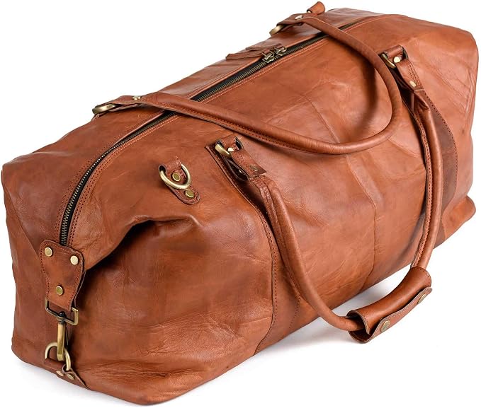 Berliner Bags Vintage Leather Duffle Bag München