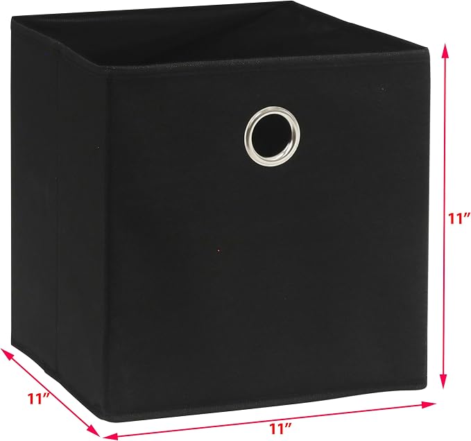 SIMPLE HOUSEWARE 11-Inch Collapsible Fabric Cube Storage Bin