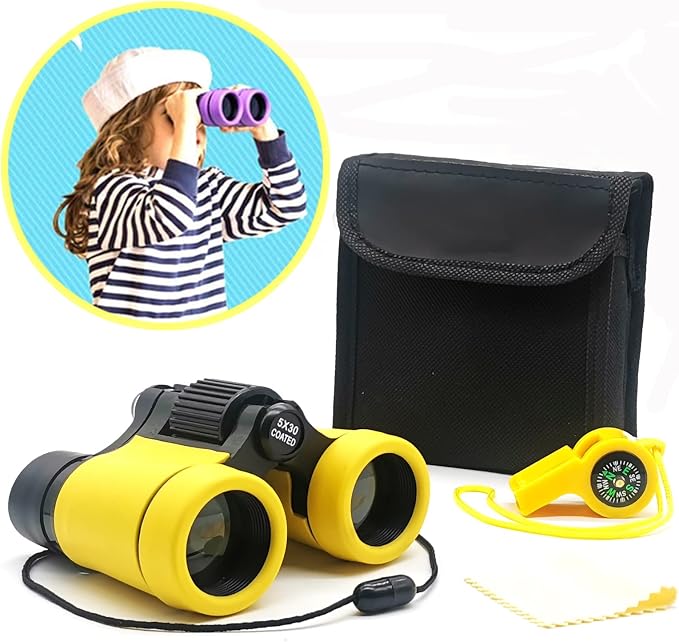 Kids Binoculars Best Gifts for 3-12 Years Boys Girls High-Resolution Optics