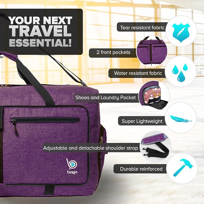 Bago Large Foldable Duffel Bags