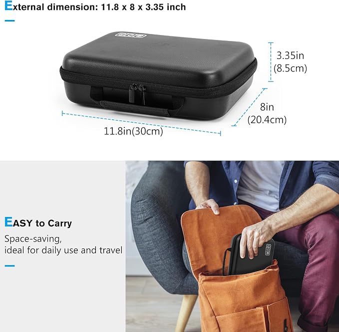 ProCase Hard Travel Electronic Organizer Case