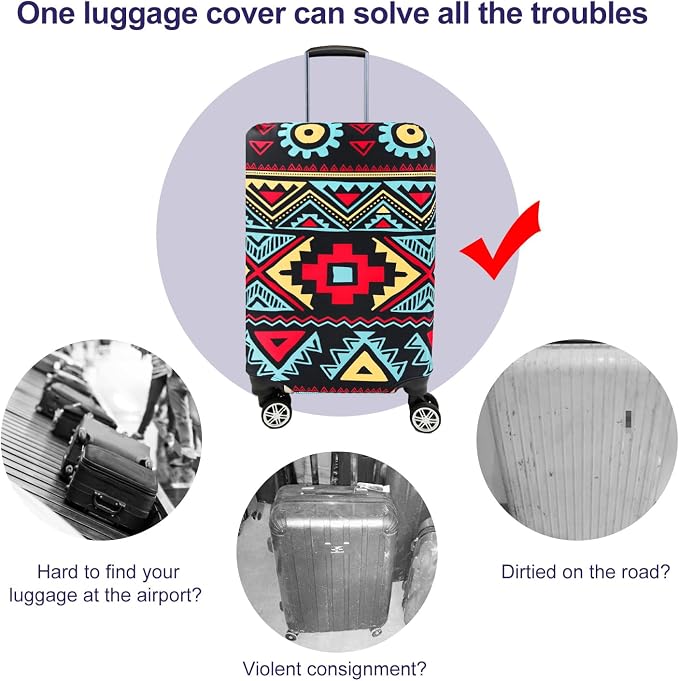 7-Mi Travel Luggage Cover Elastic Sleeve 29"-30" Anti-Scratch Suitcase