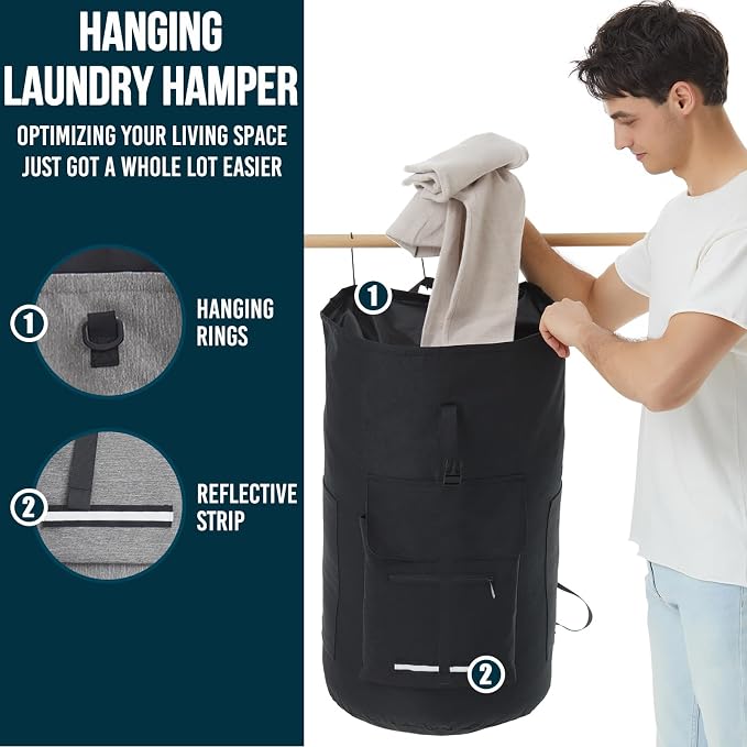 Laundry Backpack Bag, 115L Extra Large Laundry Bag