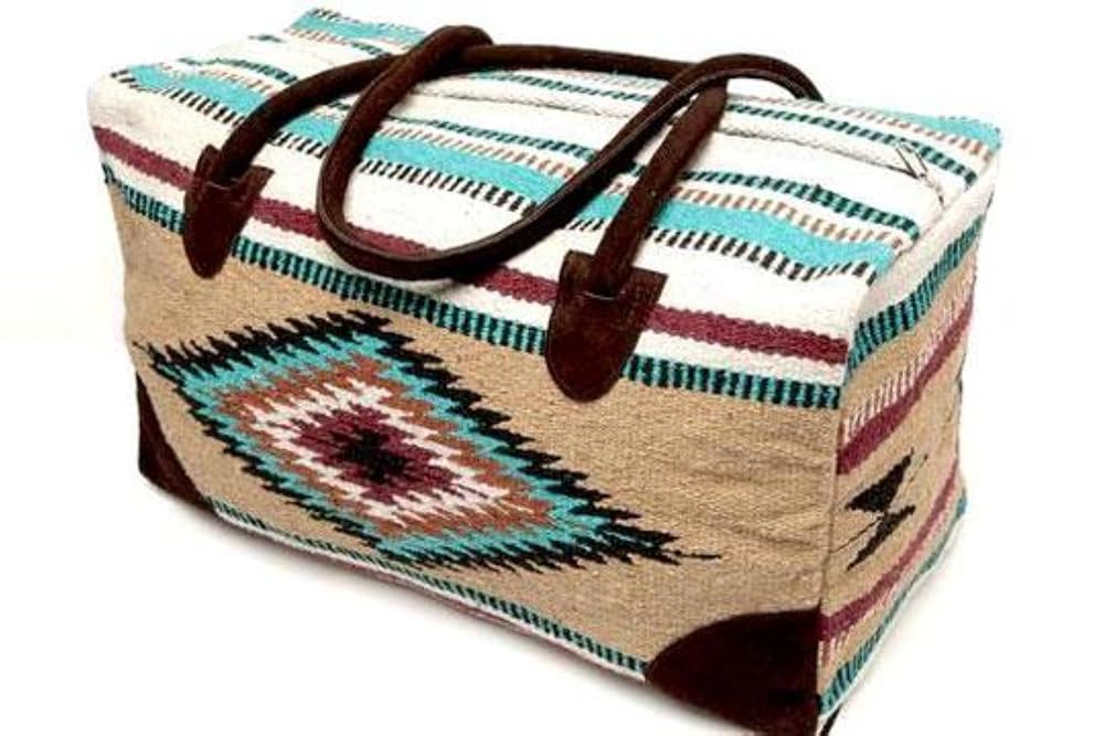Southwestern Large Weekender Travel Bag Western Duffle Bag Boho Travel Bag