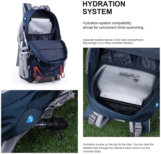 MOUNTAINTOP 25L/40L Hiking Backpack, Lightweight Travel Backpack