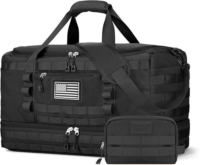 ETRONIK Travel Bag for Men Women, Gym Bag & Tactical Duffle Bags for Travel