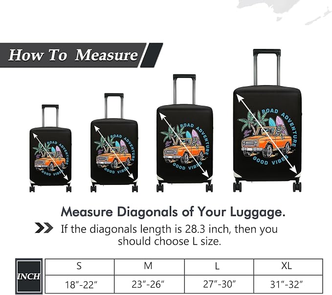 HYPER VENTURE Washable Luggage Cover