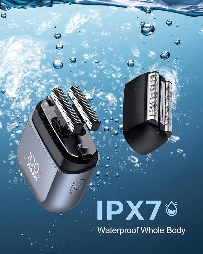 Foil Shavers for Men, Mini Electric Razors for Close Shaving Face