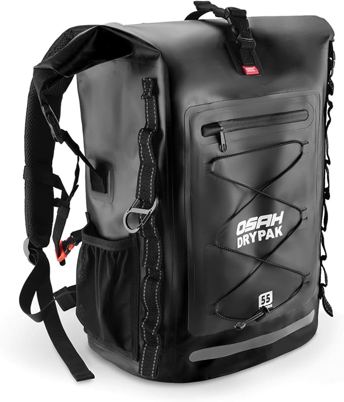 Waterproof Backpack Dry Bag 35L/55L/85L – Heavy Duty Roll-Top Hiking Backpack