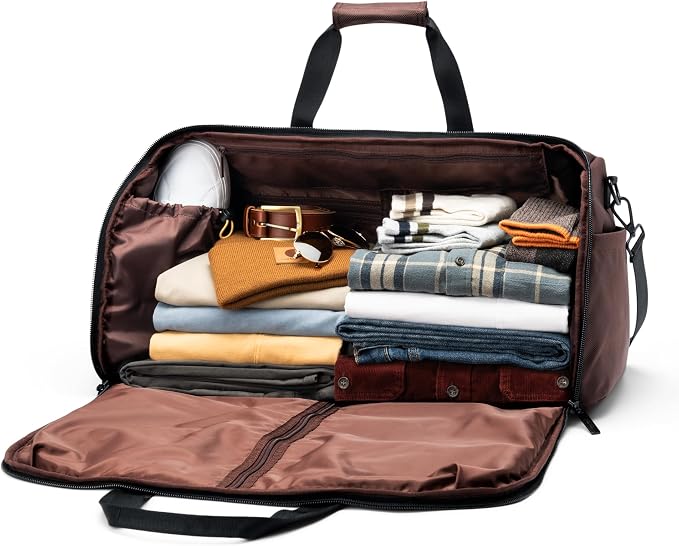 Halfday Convertible 2-in-1 Premium Garment Duffel Weekender Bag 45L |