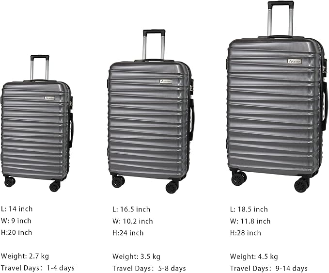 Luggage Sets 3 Piece-Suitcase Set- Luggage