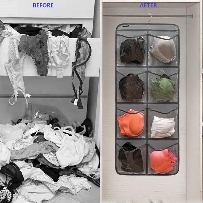 Dual-Sided Hanging Closet Organizer