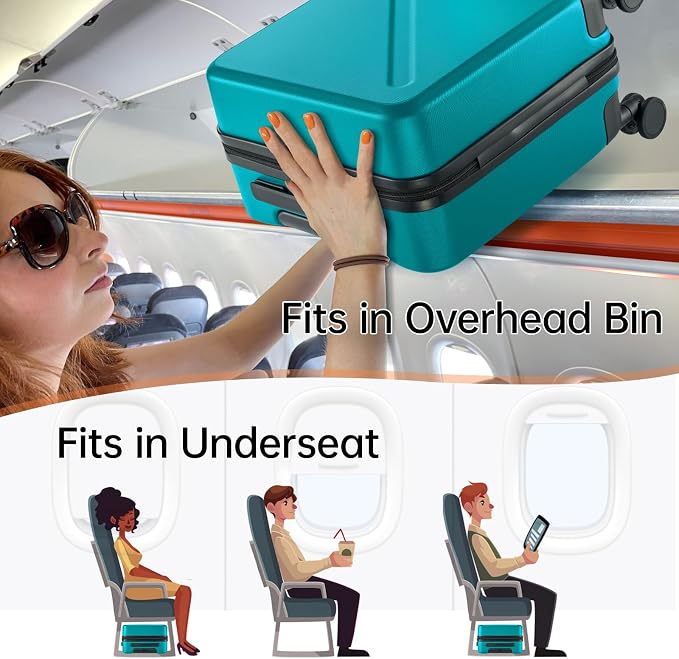 MILADA Underseat Carry On Luggage