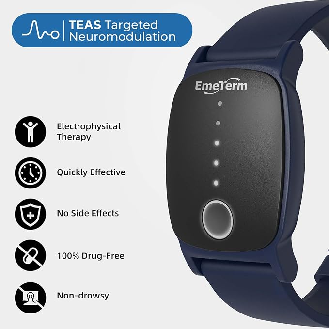 EmeTerm Explore FDA-Cleared Anti-Nausea Wristband IP67 Waterproof Morning