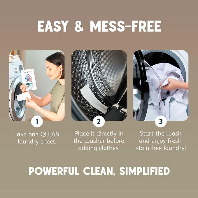 QLEAN Laundry Detergent Sheets – Travel Laundry Detergent Sheets