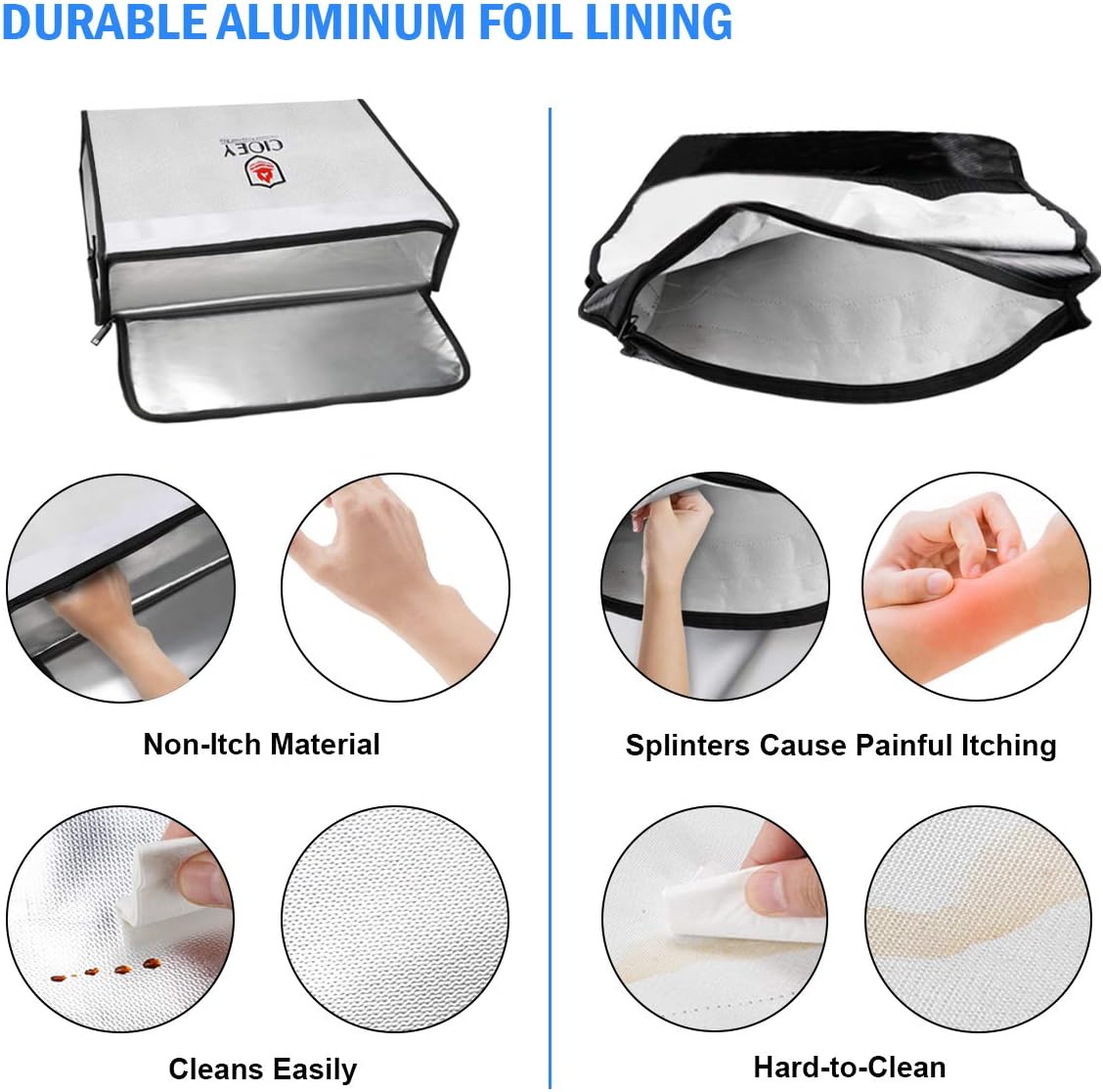 Fireproof Document Bag - Fireproof Box [Thermal Insulated] Fireproof Safety Boxes for Home Large Fireproof Bag Lockable Zipper Fireproof Safe Box Home Safes Fireproof Waterproof Fireproof Money Bag