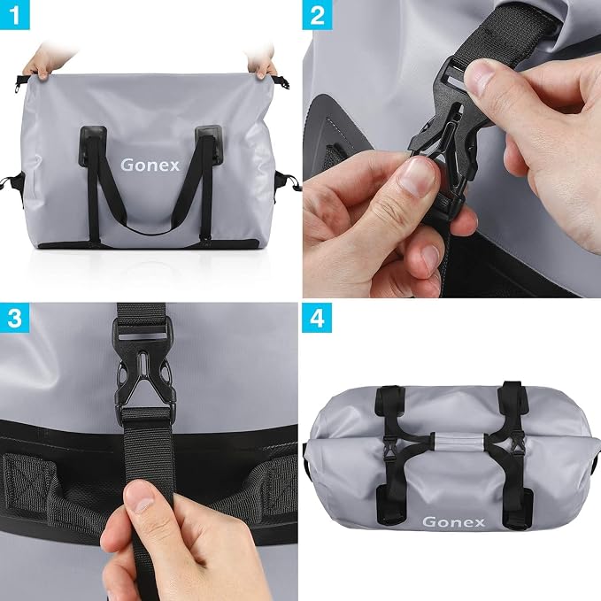 Gonex 40L 60L 80L Extra Large Waterproof Duffle Travel Dry Duffel Bag Heavy