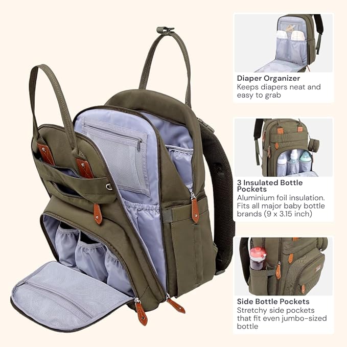 BabbleRoo Diaper Bag Backpack