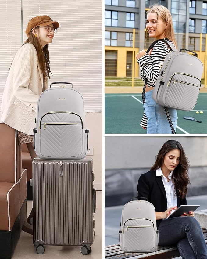 LOVEVOOK Laptop Backpack Purse for Women, Work Travel Computer Bags, College