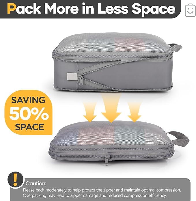 Veken 6/9/11 Set Compression Packing Cubes