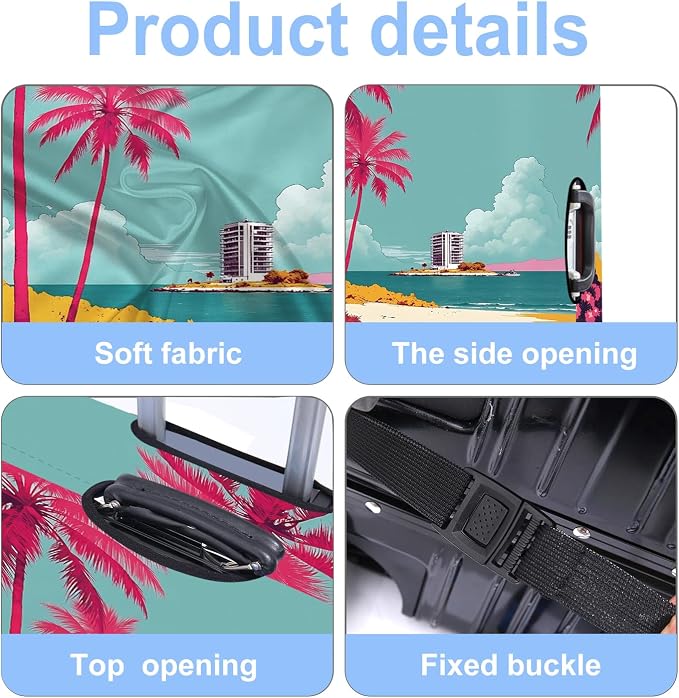 Luggage Cover Washable Suitcase Protector Anti-Scratch, Stretchable Fit