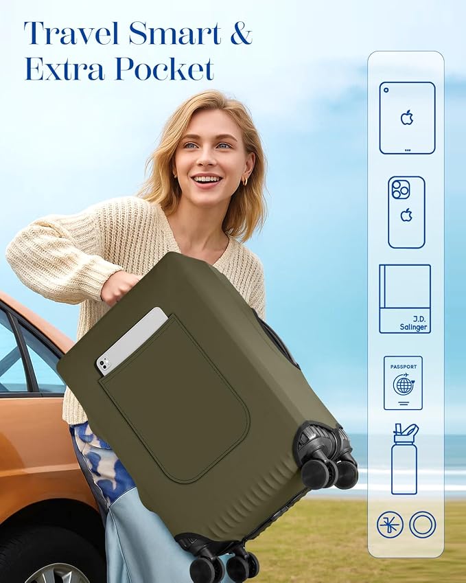 Slohif Luggage Cover for Suitcase Tsa Approved Protector