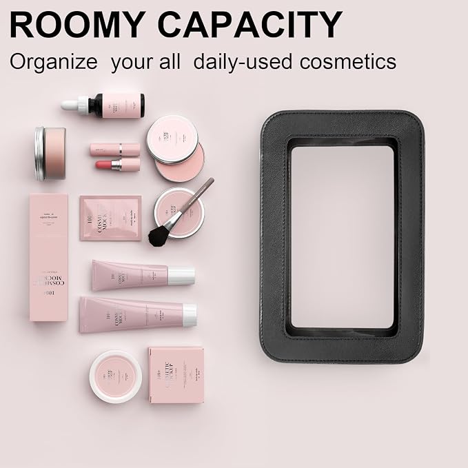 LETGO Clear Makeup Bags, TSA Approved Toiletry Bag