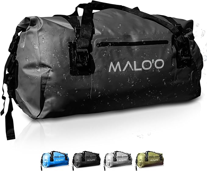 Malo'o Waterproof Dry Bag Duffel 40L/60L/100L, Roll Top Duffel Keeps Gear Dry
