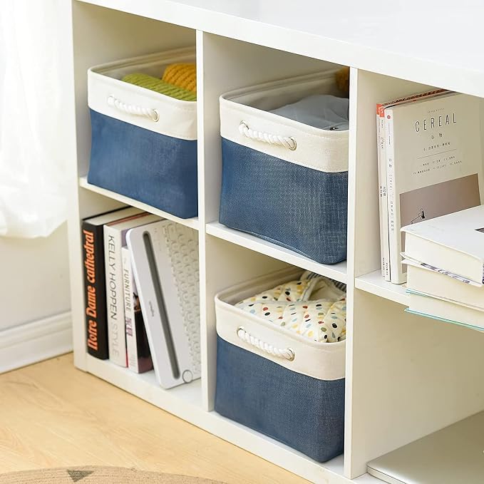 TheWarmHome Storage Bins for Shelves