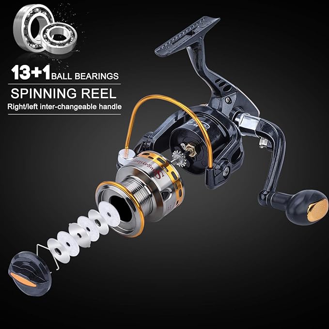 Sougayilang Fishing Rod Reel Combos Carbon Fiber Telescopic Fishing pole