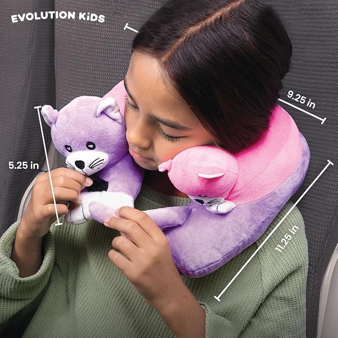 Cabeau Airplane Travel Pillow for Kids – Evolution Kids – Neck Support for
