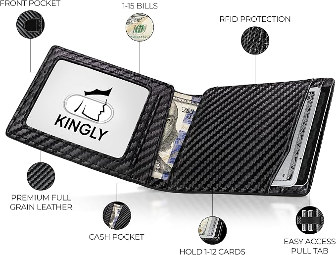 Kingly Cash Pocket Slim Wallet for Men
