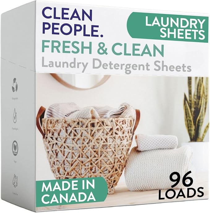 The Clean People Laundry Detergent Sheets