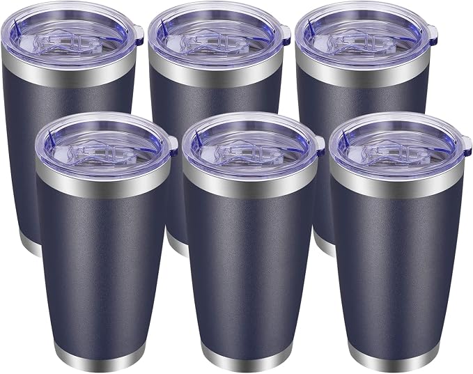 VEGOND 20oz Tumbler with Lid and Straw Stainless Steel Tumbler Cup Bulk Vacuum