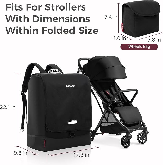 Momcozy Stroller Travel Bag for Airplane | Suit ClickGo Stroller | Compatible