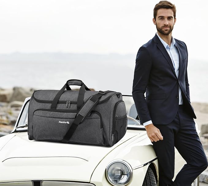 Hanke Carry on Garment Bags for Travel, Convertible Duffle Bag Luggage Bag
