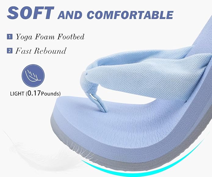 KuaiLu Flip Flops for Women