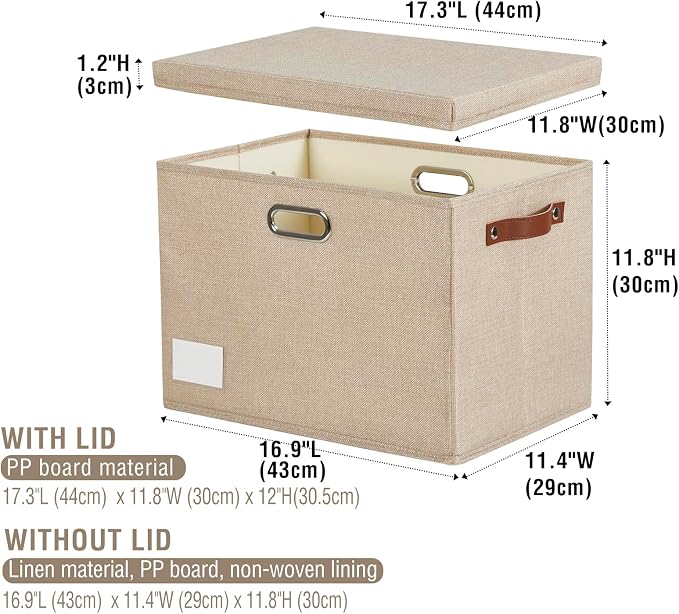 17" Large Collapsible Storage Bins