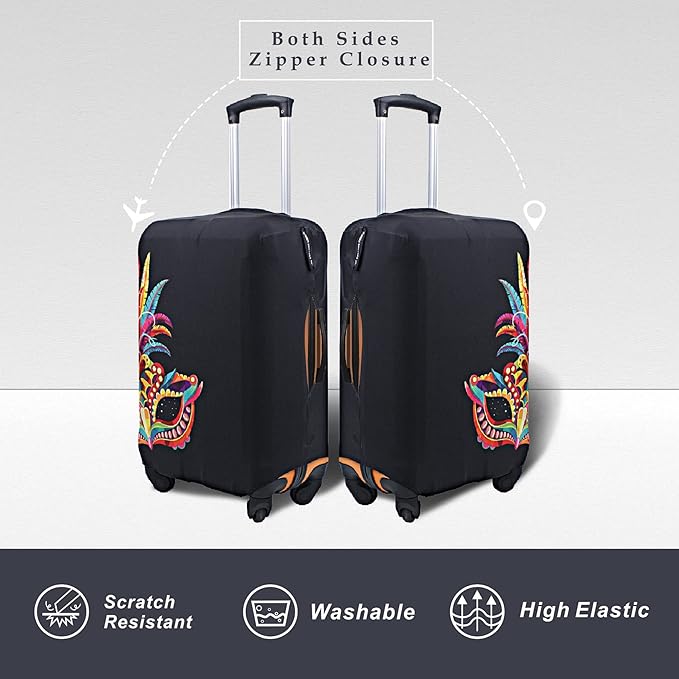 Explore Land Travel Luggage Cover Suitcase Protector Fits 23-26 Inch Case