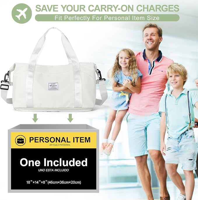 Travel Duffel Bag, Sports Tote Gym Bag, Shoulder Weekender Overnight Bag