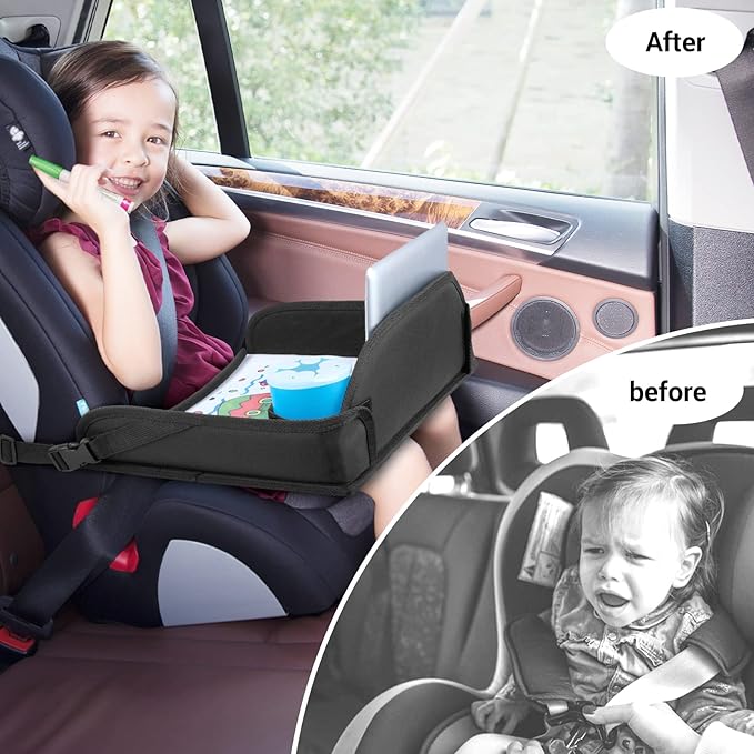 COOLBEBE Kids Travel Tray for Toddler Car Seat, Travel Tray for Airplane