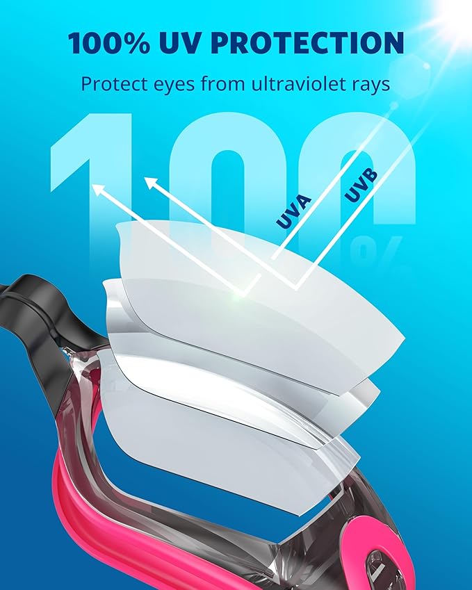 Aegend Swim Goggles, Swimming Goggles No Leaking Full Protection Adult Men Women Youth