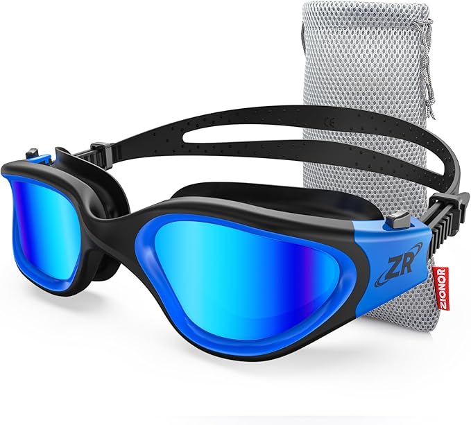 ZIONOR Swim Goggles, Upgraded G1 Polarized Swimming Goggles Anti-Fog for Adult Men Women